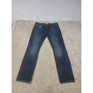 J Crew Mens 33x30 250 Stretch Skinny Leg Kurabo Japanese Denim Jeans Indigo Blue